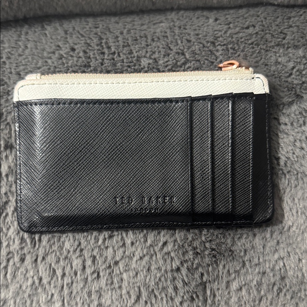Ted Baker Black and Cream Card Wallet